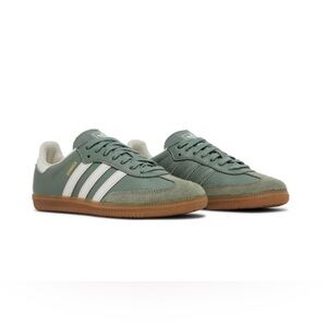 Adidas sage green samba. Worn twice!